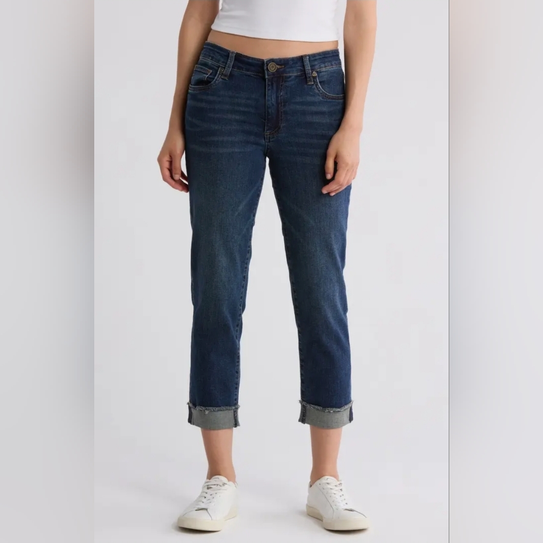 Kut From The Kloth Abigail Crop Straigth Leg Size 6 Nwt
